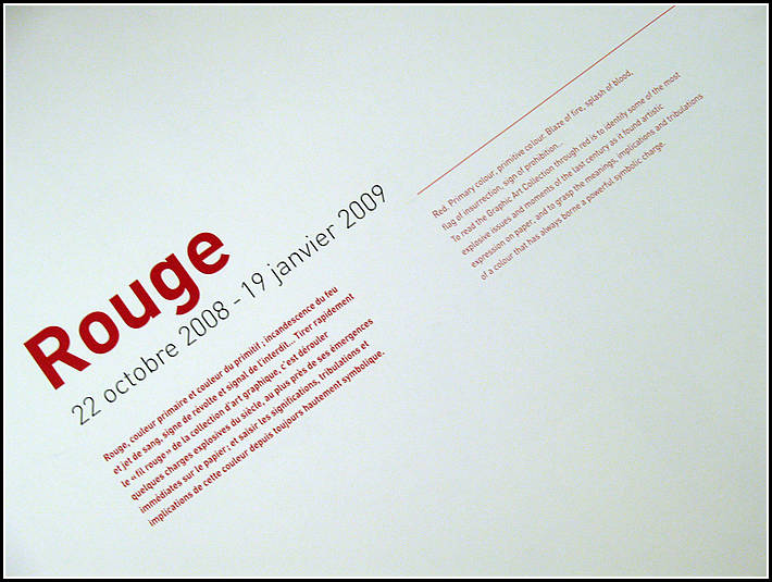 Rouge - Centre Pompidou (Paris)